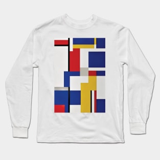 Piet Mindrain Style Painitng Long Sleeve T-Shirt